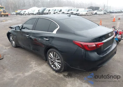 2018 Infiniti Q50 3.0T Luxe z USA, uszkodzony, nr VIN JN1EV7AR0JM433327